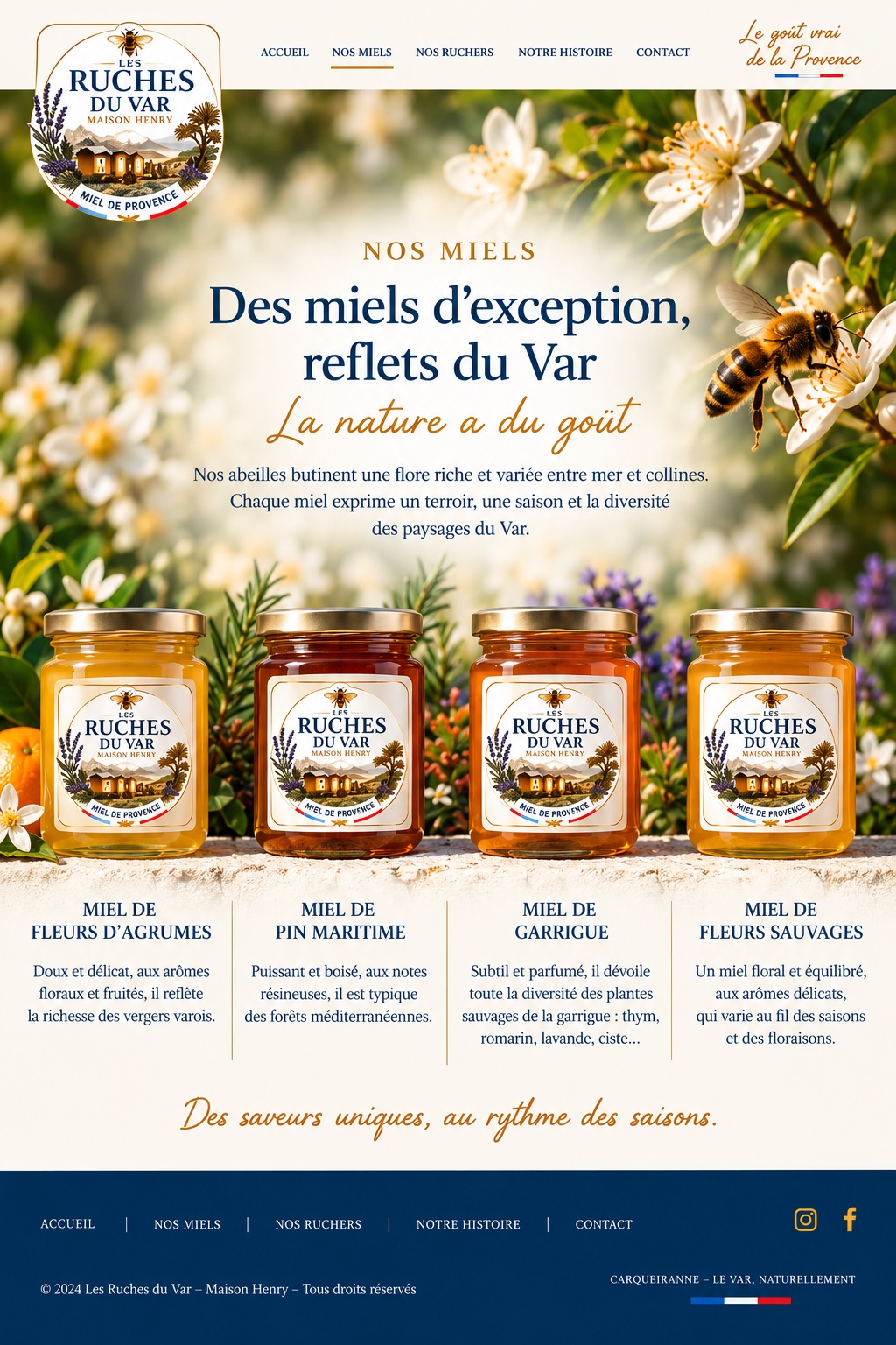Nos Miels – Les Ruches du Var – Maison Henry